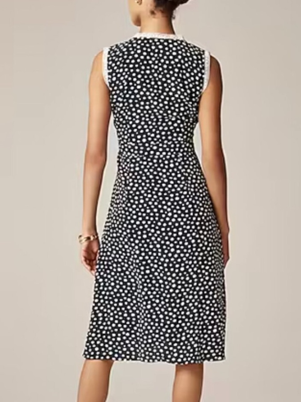 Rouje X J.Crew Rencard Wrap Dress Navy Polka Dot size 2 NWT - Picture 3 of 11